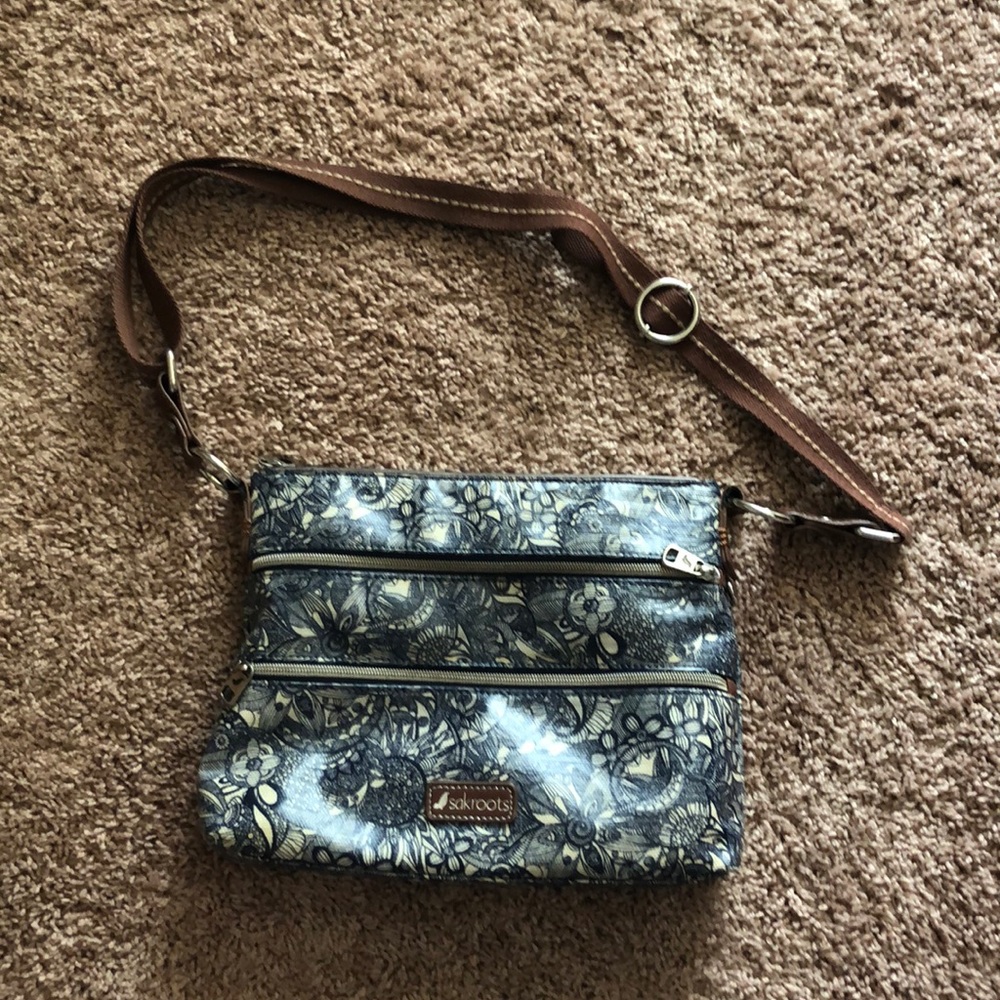 SakRoots Crossbody Vinyl Exterior Handbag